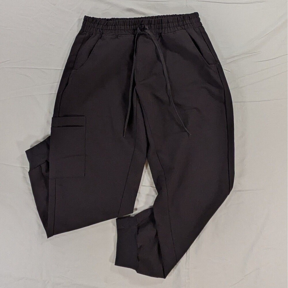Olivia Rae Scrub Jogger Pants Black Size Medium Petite